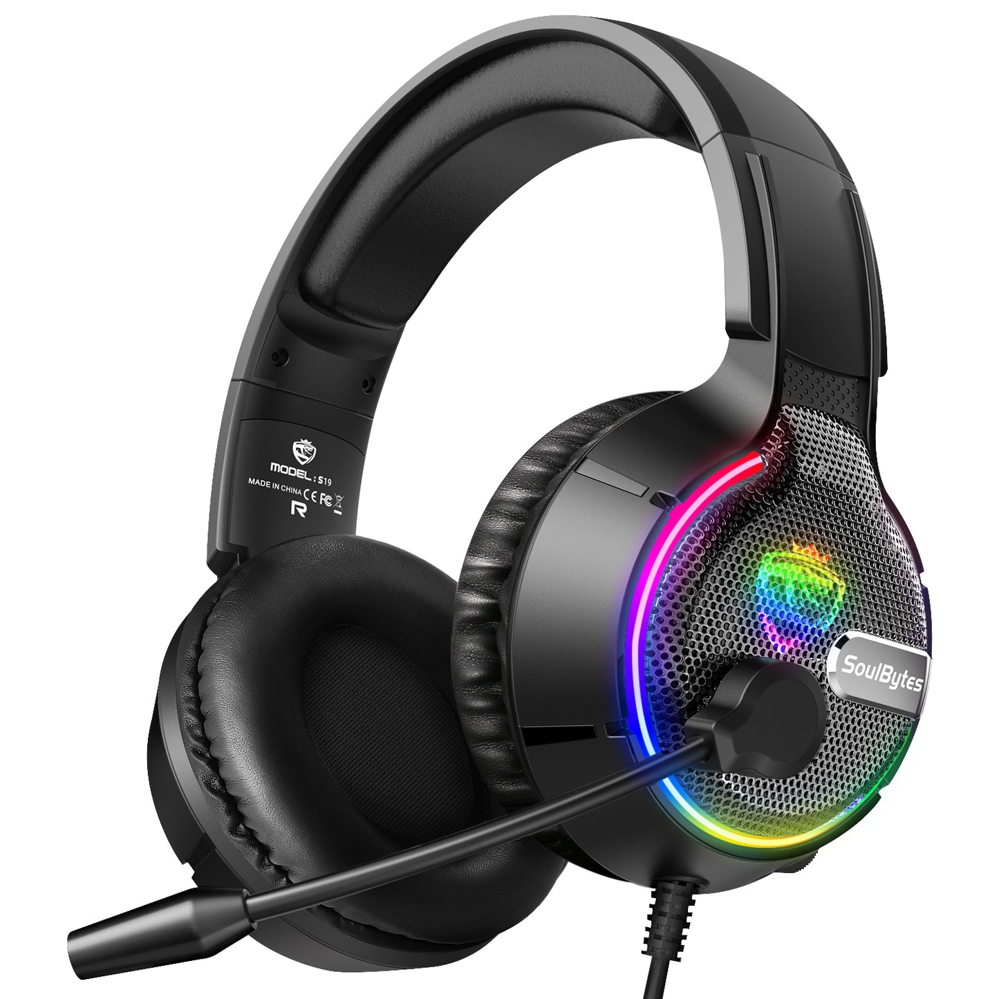 RGB LED Light Display Wintory Soulbytes S19 Headset Wintory