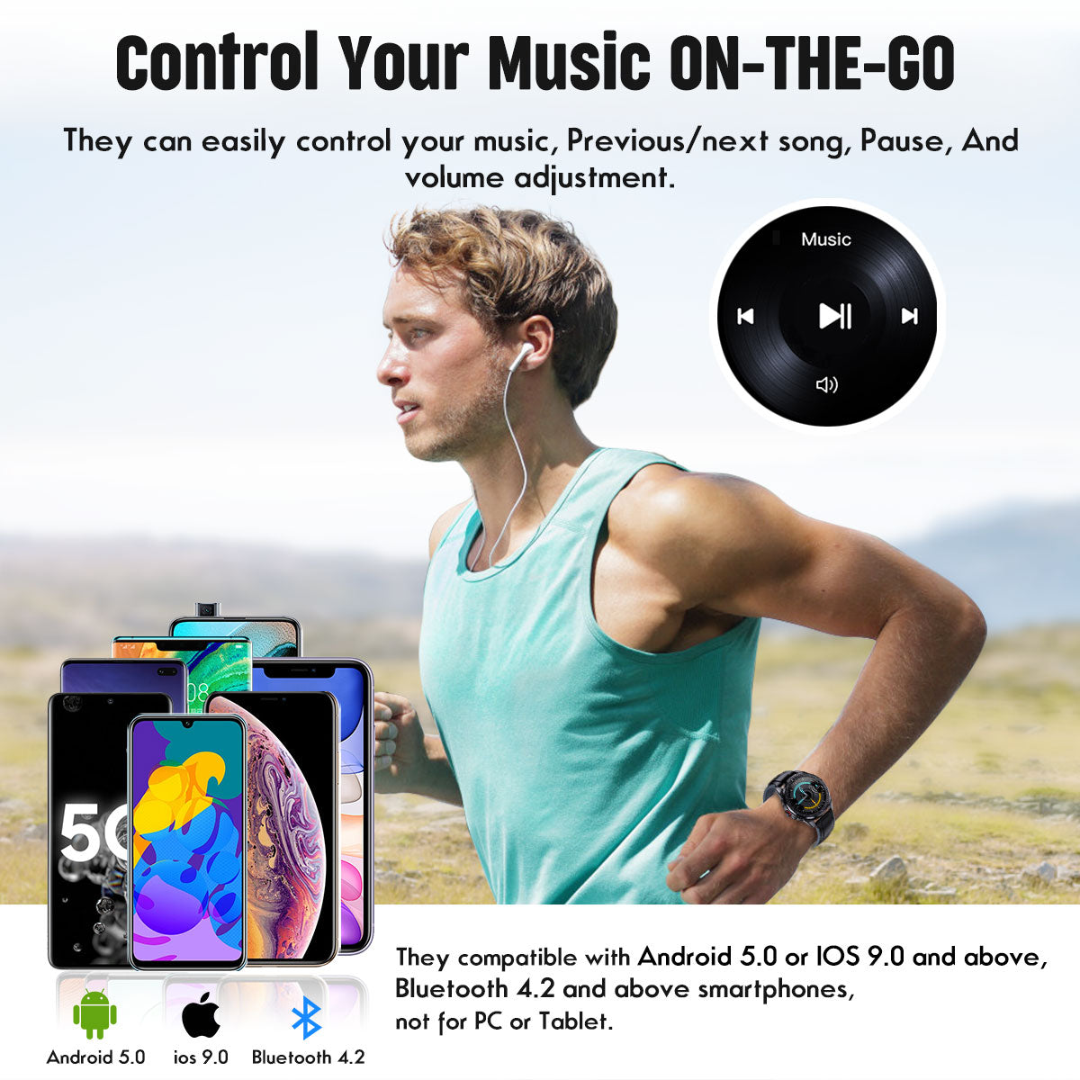 SN88 Round Full Touch Screen Smart Watch Wintory