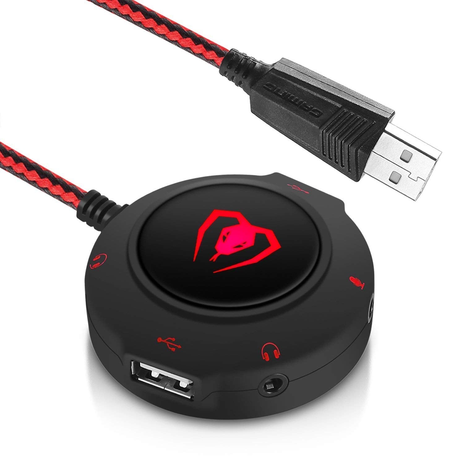 Wintory GM280 External Sound Card USB Hubs Audio Adapter to USB Port Wintory