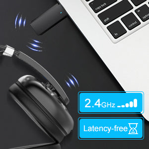 WINTORY Air 2.4G Headset for PS4 PC TV Wireless Gaming Headphones Wintory