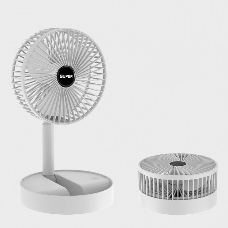Portable Foldaway Fan , Rechargeable Standing Pedestal USB Fan, 3 Speeds, 2000mAh Battery Operated Fan for Home, Camping, Outdoor and Office, 6.5-Inch Wintory