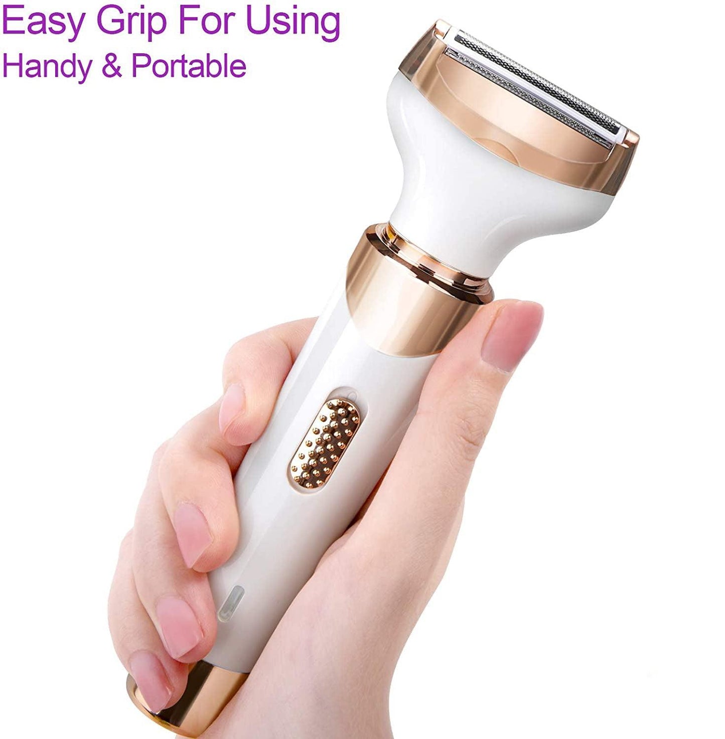 Electric Lady Shaver, Electric Razor for Women Shaving 4-in-1 Lady Shaver for Women Face Legs and Underarm Painless&Portable Bikini Trimmer Wet & Dry Hair Removal Wintory