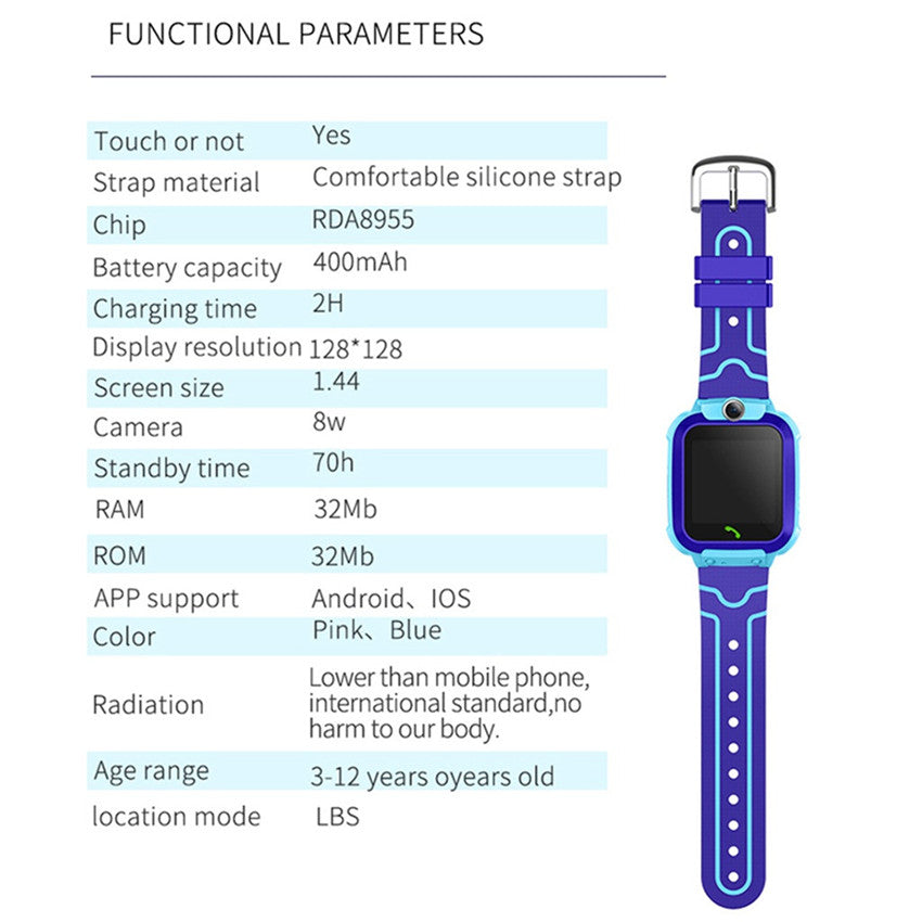 Smart Watch Waterproof for Kids , Kids Smart Watch for Boys girls with Video call, Two-WayCall, SOS, Flashlight, Alarm Clock , Birthday Gifts for Children 3-12Y Wintory
