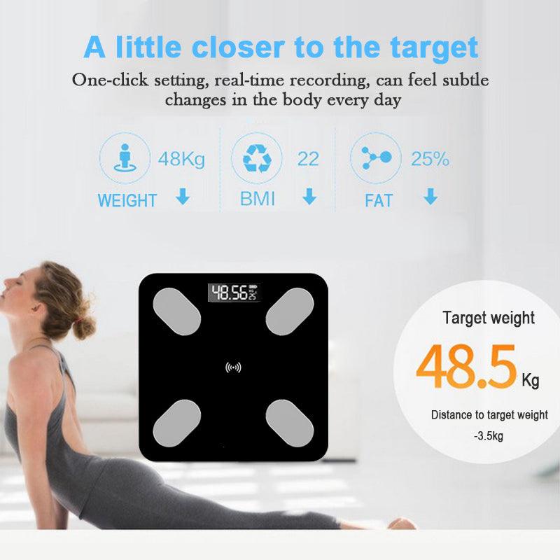 Bluetooth Body Fat Scales, Smart Digital Bathroom Weight Weighing Scales for Body Composition Analyzer with Smart APP, Body Composition Scales for Fitness Wintory