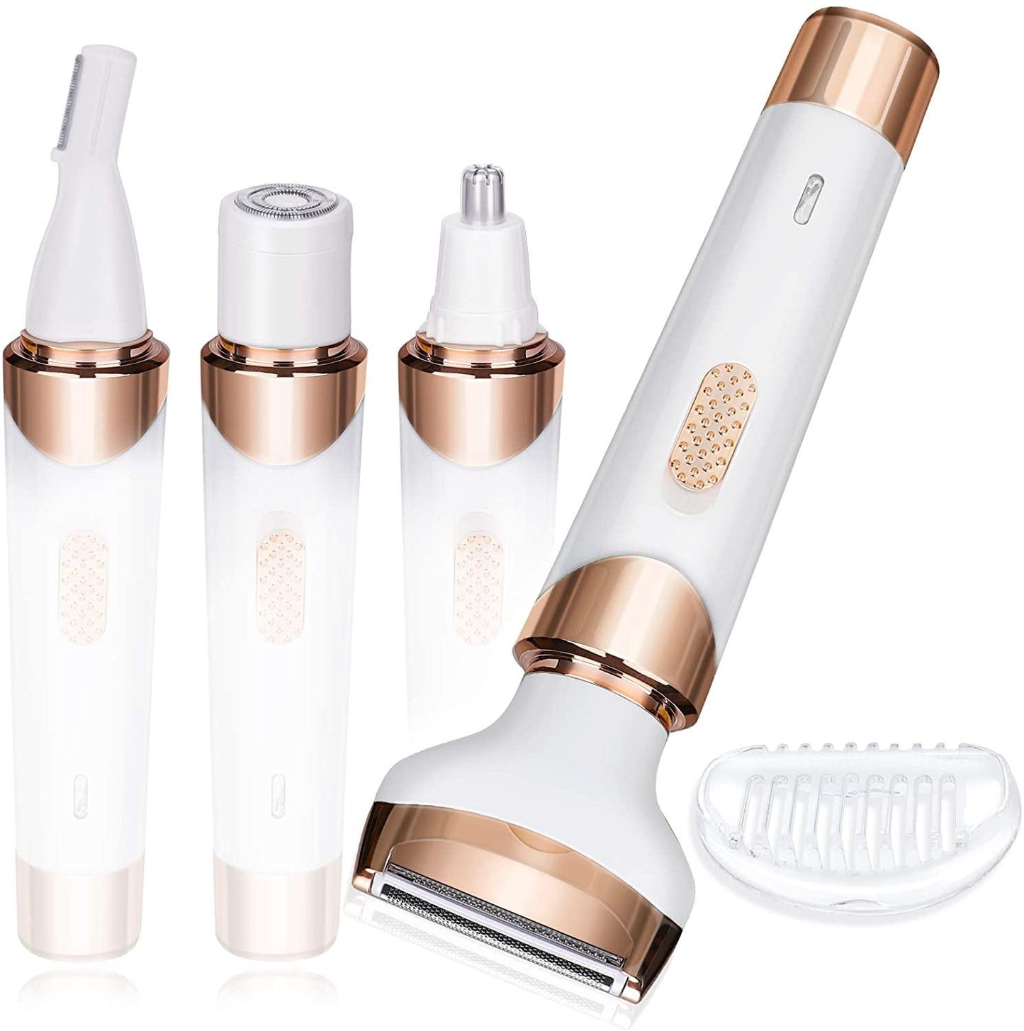 Electric Lady Shaver, Electric Razor for Women Shaving 4-in-1 Lady Shaver for Women Face Legs and Underarm Painless&Portable Bikini Trimmer Wet & Dry Hair Removal Wintory