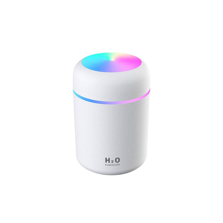 USB Led Light Mini 300Ml H2O Ultrasonic Spray Mist Maker Double Aroma Essential Oil Diffuser Car Wet Air Humidifier Wintory