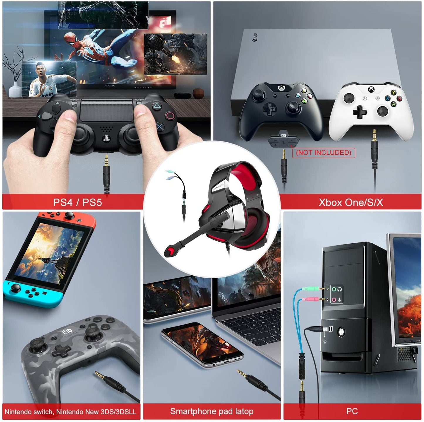 Wintory V3 Gaming Headset for PS4 Xbox One Wintory