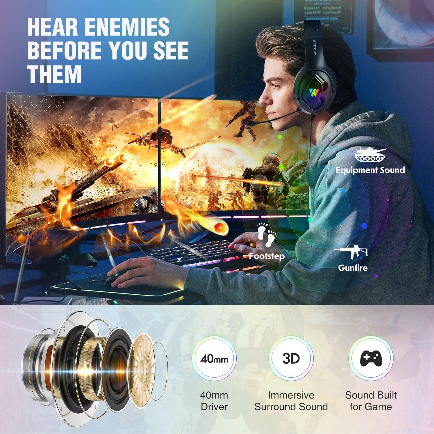 Exclusive model  Wintory M1 Gaming Headset