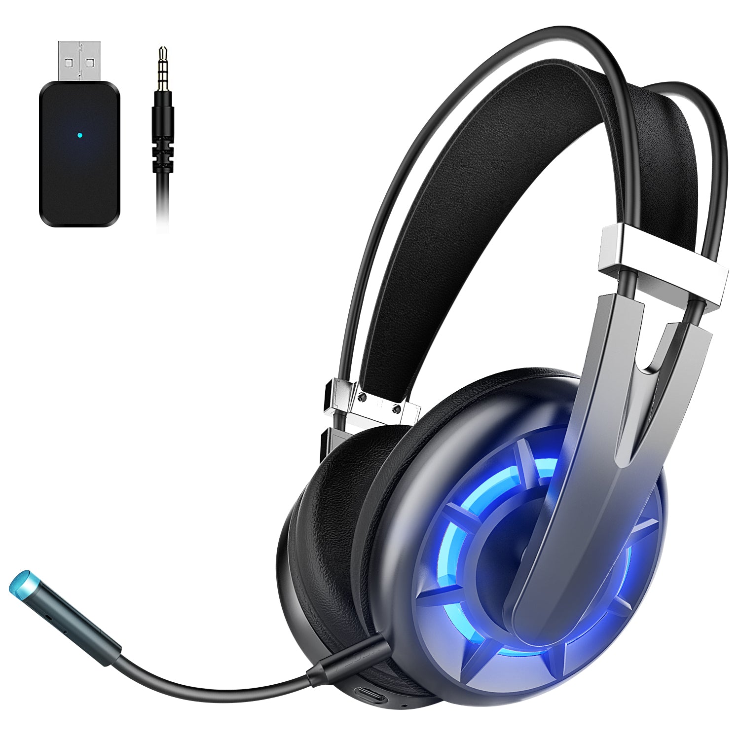 WINTORY Air 2.4G Headset for PS4 PC TV Wireless Gaming Headphones Wintory