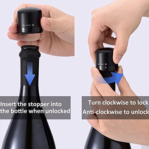 Silicone Corks, Reusable Bottles with Rotary Switch, Corks, Corks Keep Fresh Wintory