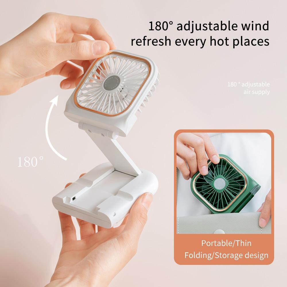 Halloween Gift Multifunctional mobile phone holder portable mini three-speed fan with neck hanging Wintory