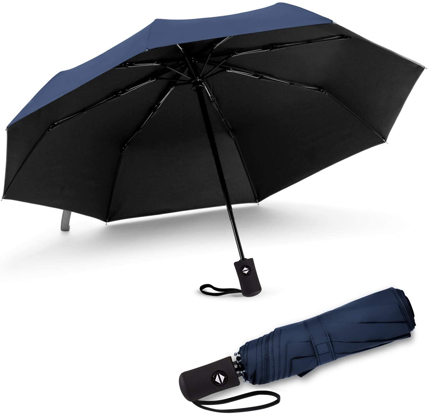 Windproof UV Protection Travel Umbrella, Compact UV Protection Sunshade UV Protection Sun Automatic Open/Close Folding Umbrella for Women/Men (Multicolor) Wintory