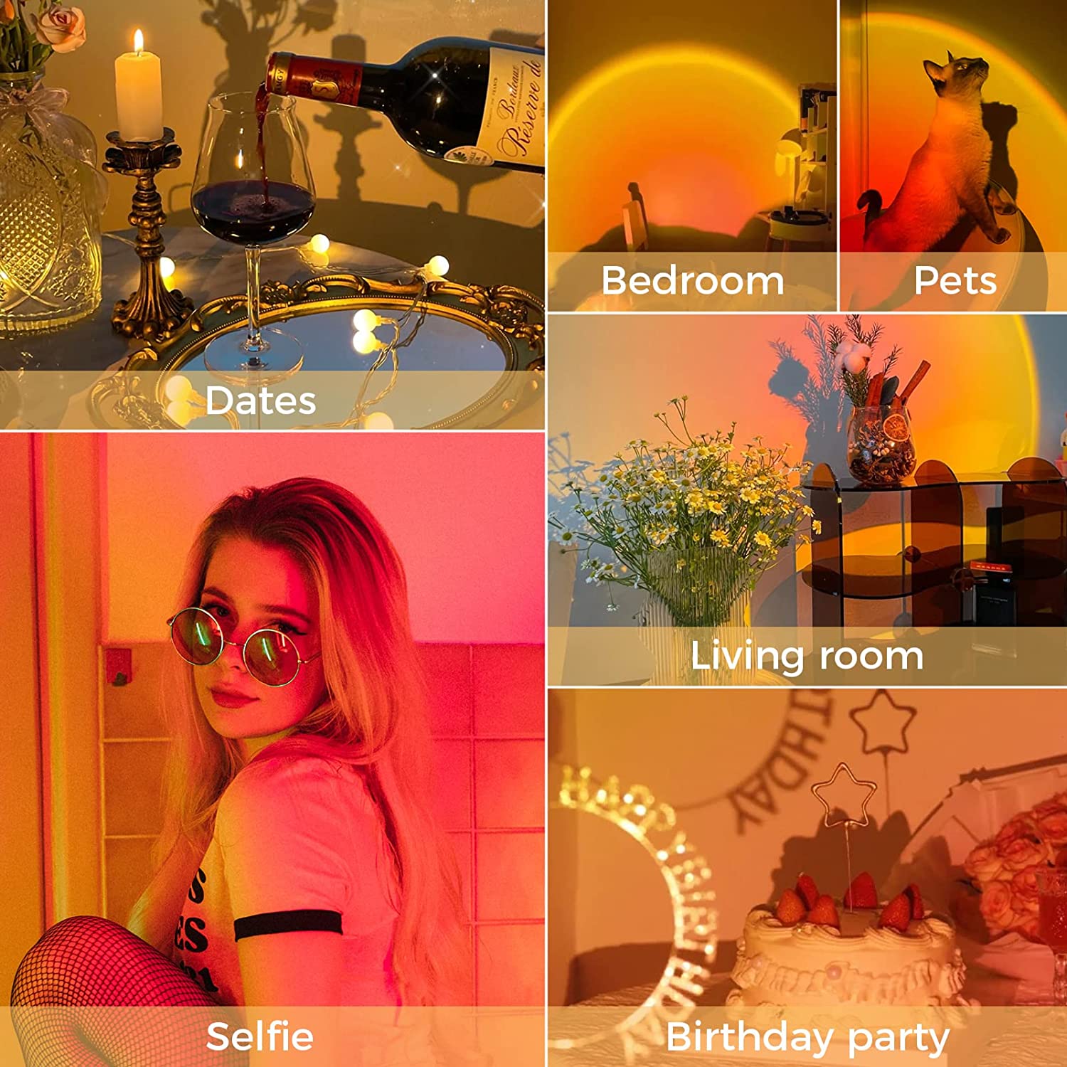 Sunset Lamp, 16 Colors Sunset Projection Lamp, Brightness Adjustable Sunset Projector Light Mood Lights, Rainbow Lamp with Remote 4 Dynamic Modes Valentines Mothers Day Gifts [Energy Class A] Wintory