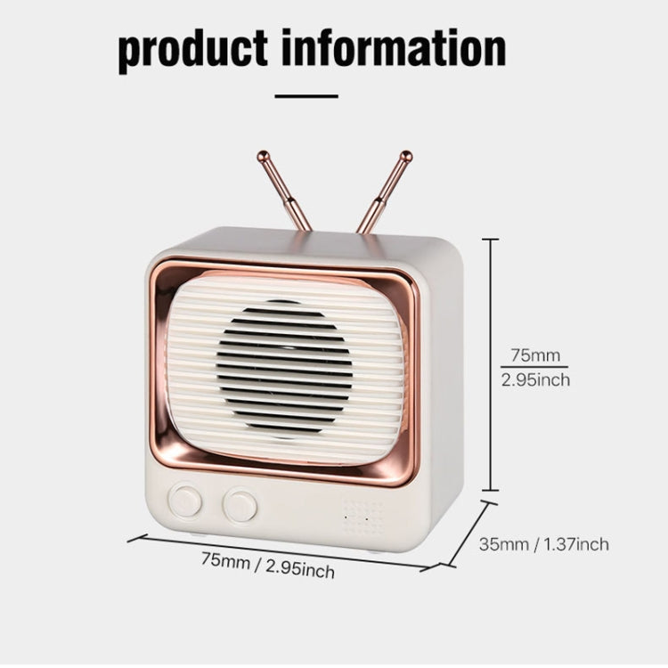 Retro TV Bluetooth Speaker High Quality Mini Wireless BT 5.0 Portable Speaker Wintory
