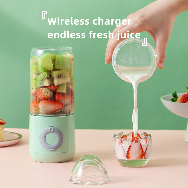 Portable Juicer Blender, Mini Blender for Smoothies, 500ml Small Blender Cup, Smoothies Maker Fruit Blender Cup With USB Rechargeable, Six Blades Mini Travel Blender Wintory