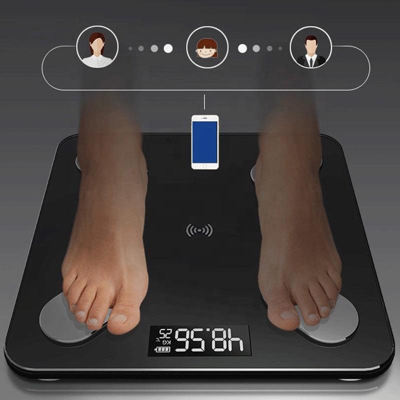 Bluetooth Body Fat Scales, Smart Digital Bathroom Weight Weighing Scales for Body Composition Analyzer with Smart APP, Body Composition Scales for Fitness Wintory