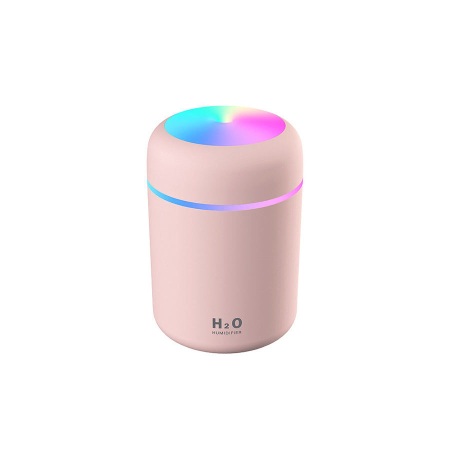 USB Led Light Mini 300Ml H2O Ultrasonic Spray Mist Maker Double Aroma Essential Oil Diffuser Car Wet Air Humidifier Wintory